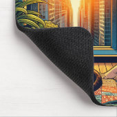 Morning Time in the City | 反省者 マウスパッド (コーナー)