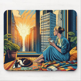 Morning Time in the City | 反省者 マウスパッド