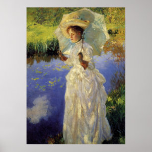 Morning Walk by John Singer Sargent ポスター
