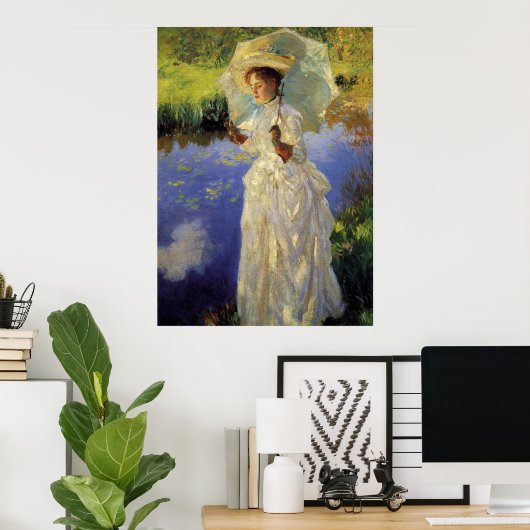 Morning Walk by John Singer Sargent ポスター (ホームオフィス)