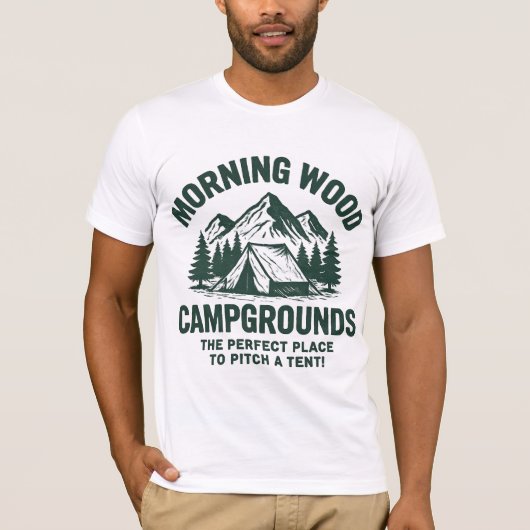 Morning Wood Campgrounds Tシャツ (正面)