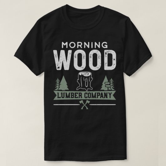 Morning Wood Lumber Company Woodworker Pullover Tシャツ (デザイン正面)