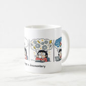Mornings: A Documentary | 楽しいコーヒーコミックストリップ コーヒーマグカップ (正面右)
