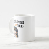 Mornings Are Ruff – Funny Dog Lover Coffee Quote コーヒーマグカップ (正面左)