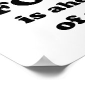 Mornings.. Funny Food Quote ポスター (角)