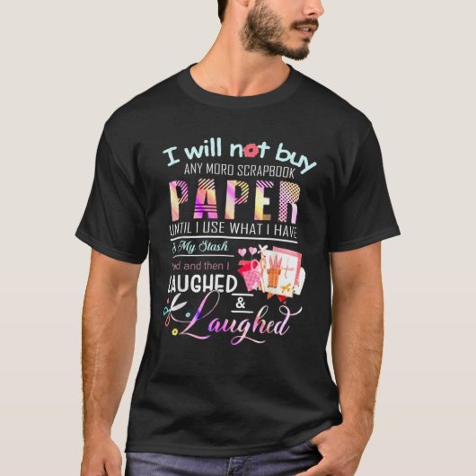 Moro Srapbooks買は使わない – スクラップブック作り。 Tシャツ (正面)