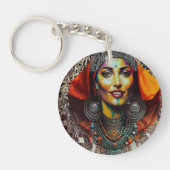 Moroccan Amazigh Beauty V2 キーホルダー (正面)