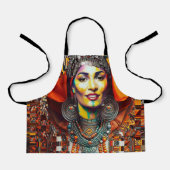 Moroccan Amazigh Beauty V3 エプロン (正面)