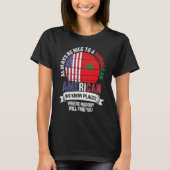 Moroccan American We know Places where Country Mor Tシャツ (正面)