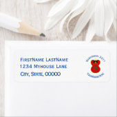 Moroccan Angel Hanukkah Flag Personalized ラベル (インサイチュ)