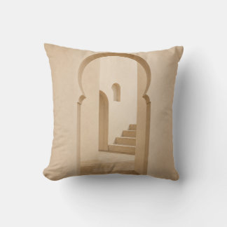 Moroccan Arch Decorative Throw Pillow | Minimalist クッション
