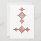 Moroccan Berber Pattern Wedding Invitation (裏面)