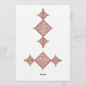 Moroccan Berber Pattern Wedding Invitation 招待状 (裏面)