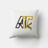 Moroccan Blue Door – Artisto Throw Pillow クッション (裏面)