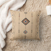 Moroccan Boho Pillow クッション (ブランケット)