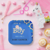 Moroccan Boy Baby Shower  ペーパープレート (パーティー)