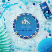 Moroccan Boy Baby Shower  ペーパープレート (パーティー)