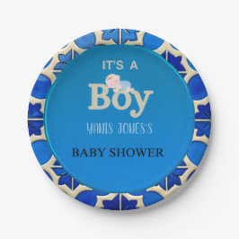 Moroccan Boy Baby Shower  ペーパープレート