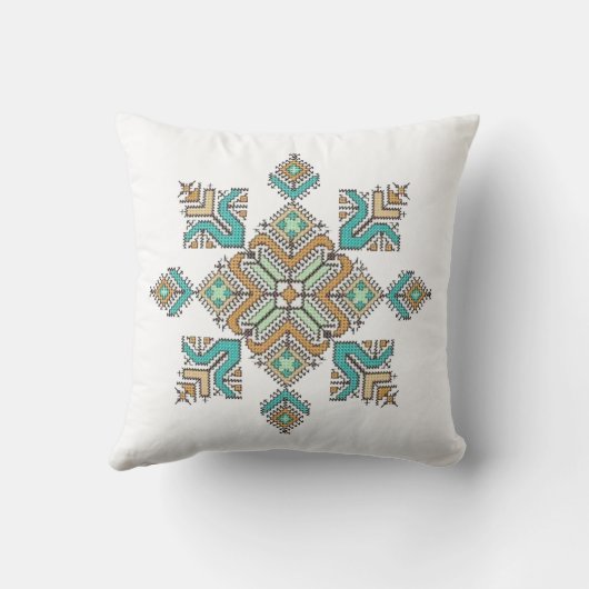 Moroccan Embroidery Star クッション (裏面)