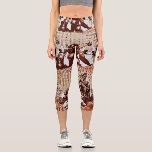 Moroccan Feast V4 カプリレギンス (正面)