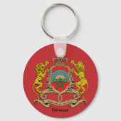 Moroccan Flag & Morocco holiday, patriots / sports キーホルダー (正面)