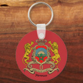 Moroccan Flag & Morocco holiday, patriots / sports キーホルダー (裏面)