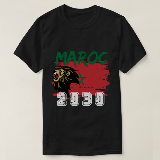 Moroccan Football Fan Tシャツ (デザイン正面)