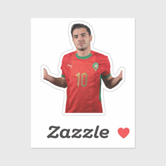 Moroccan Football Player Stickers シール (シート)