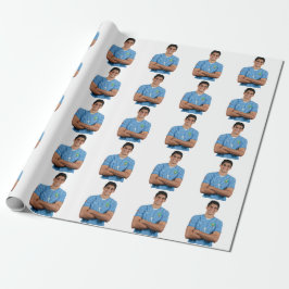Moroccan Football Player Stickers ラッピングペーパー