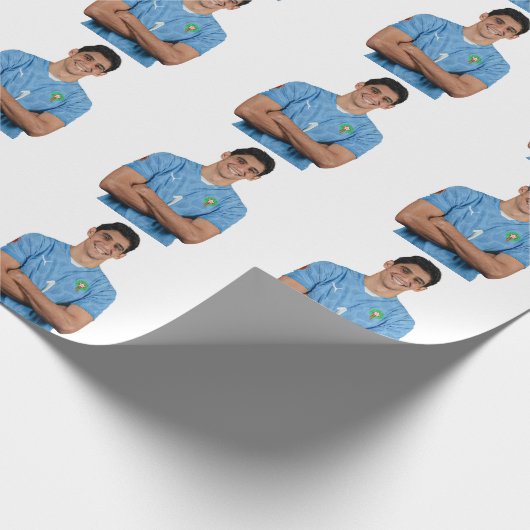 Moroccan Football Player Stickers ラッピングペーパー (角)