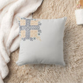 Moroccan Geometric Embroidery Art クッション (ブランケット)