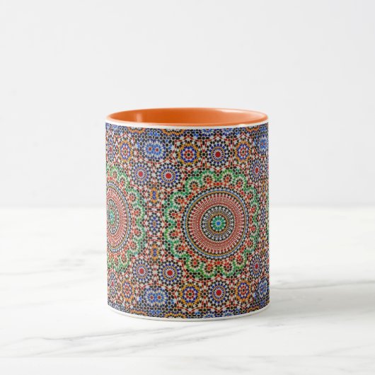 Moroccan Geometric Pattern  マグカップ (中央)