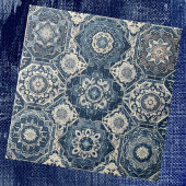 Moroccan Mediterranean Blue & White Tile Pattern タイル