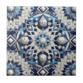 Moroccan Mediterranean Faux Diamond Tile Pattern タイル (正面)
