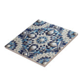 Moroccan Mediterranean Faux Diamond Tile Pattern タイル (側面)