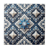 Moroccan Mediterranean Faux Diamond Tile Pattern タイル (正面)
