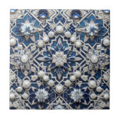 Moroccan Mediterranean Faux Diamond Tile Pattern タイル (正面)