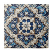 Moroccan Mediterranean Faux Diamond Tile Pattern タイル (正面)