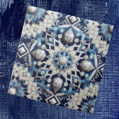 Moroccan Mediterranean Faux Diamond Tile Pattern タイル