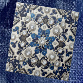 Moroccan Mediterranean Faux Diamond Tile Pattern タイル