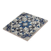 Moroccan Mediterranean Faux Diamond Tile Pattern タイル (側面)