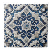 Moroccan Mediterranean Faux Diamond Tile Pattern タイル (正面)