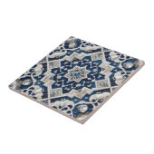 Moroccan Mediterranean Faux Diamond Tile Pattern タイル (側面)