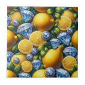 Moroccan Mediterranean Lemons and Diamonds タイル (正面)