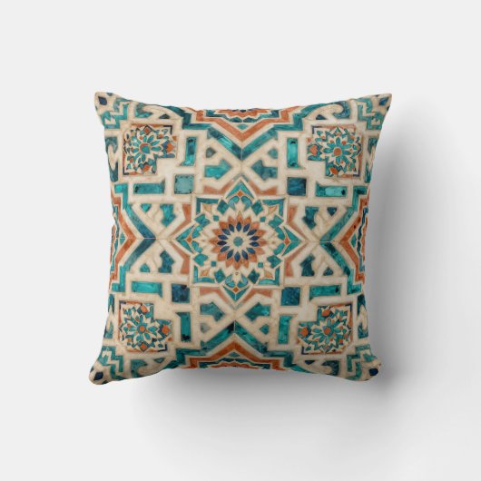 Moroccan Mosaic Pattern クッション (裏面)