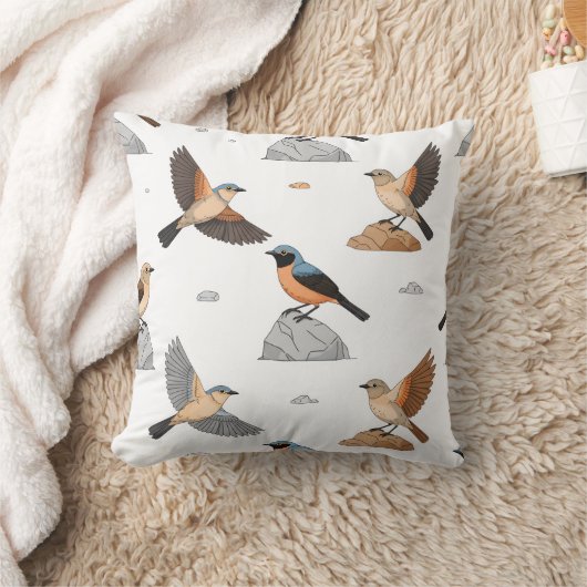 Moroccan Mountain Bird クッション (ブランケット)