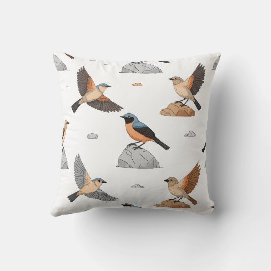 Moroccan Mountain Bird クッション (裏面)