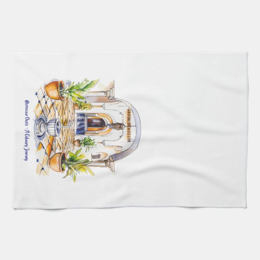 Moroccan Oasis - A Culinary Journey Kitchen Towels キッチンタオル (横)