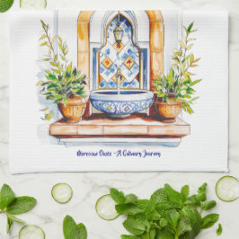 Moroccan Oasis - A Culinary Journey Kitchen Towels キッチンタオル