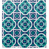 Moroccan Oasis Mosaic for Luxury Mediterranean シャワーカーテン (正面)